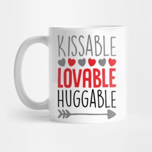 Loveable Kissable Huggable Mug